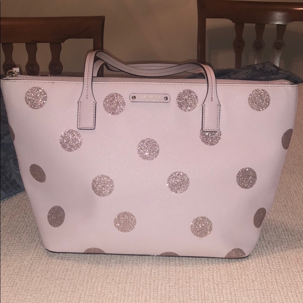 Kate Spade polka dot hand bag